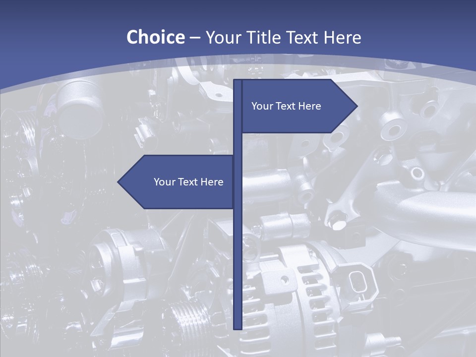 Vehicle Metal Hydrogen PowerPoint Template