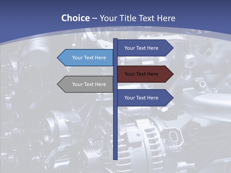 Vehicle Metal Hydrogen PowerPoint Template