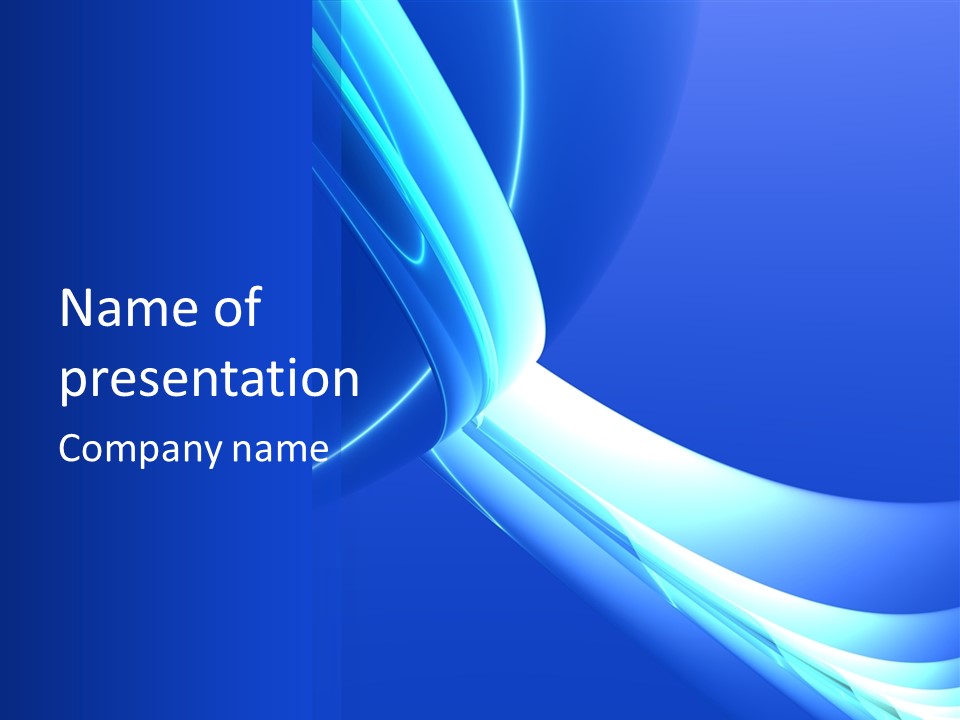 Blue Awesome Circle PowerPoint Template