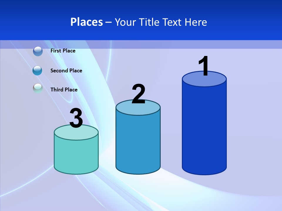 Blue Awesome Circle PowerPoint Template
