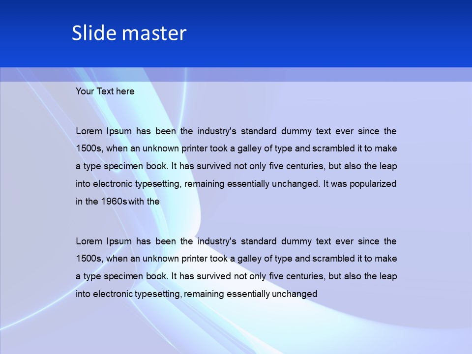 Blue Awesome Circle PowerPoint Template