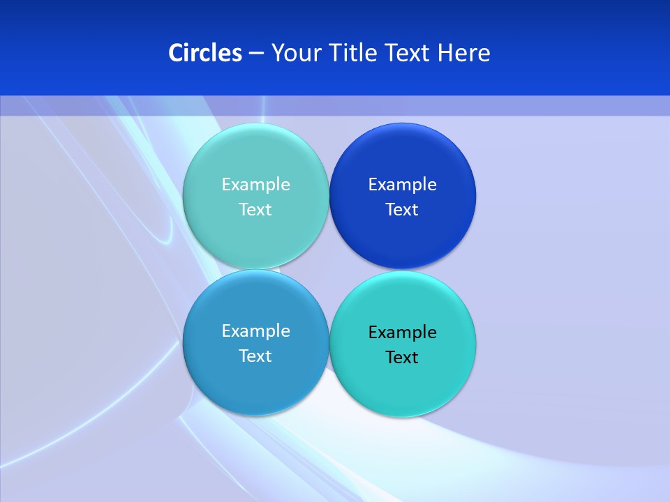 Blue Awesome Circle PowerPoint Template