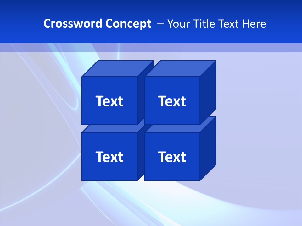 Blue Awesome Circle PowerPoint Template