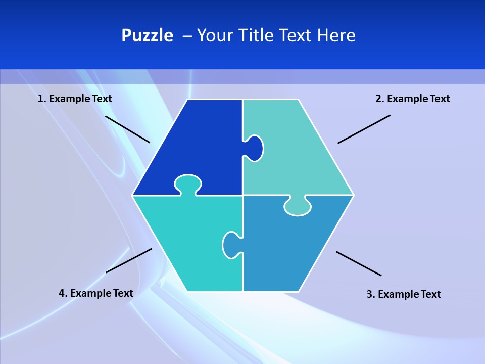 Blue Awesome Circle PowerPoint Template