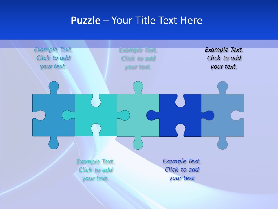 Blue Awesome Circle PowerPoint Template