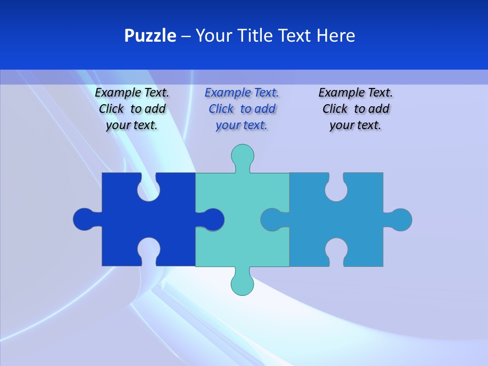 Blue Awesome Circle PowerPoint Template