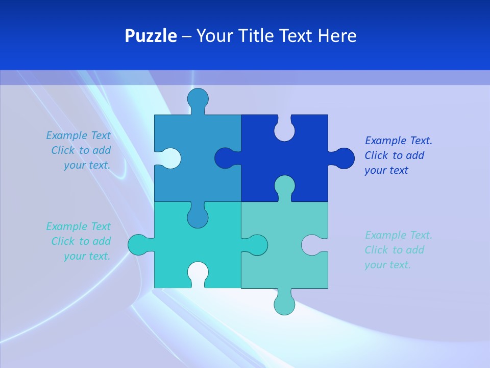 Blue Awesome Circle PowerPoint Template