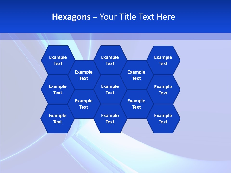 Blue Awesome Circle PowerPoint Template