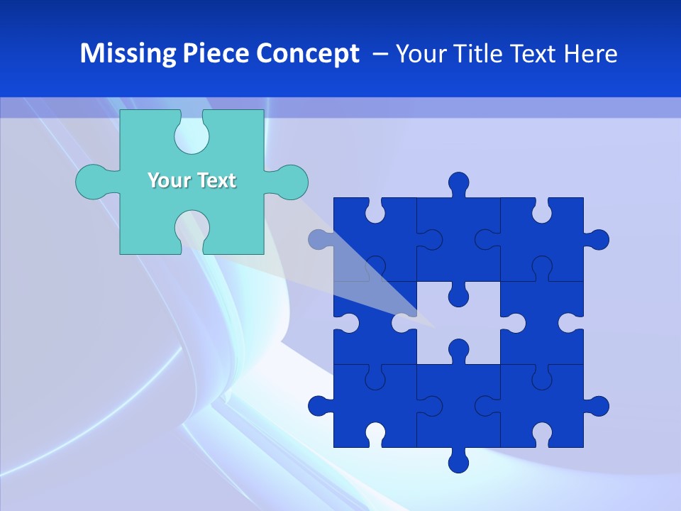 Blue Awesome Circle PowerPoint Template