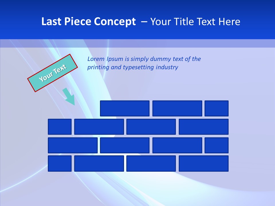 Blue Awesome Circle PowerPoint Template