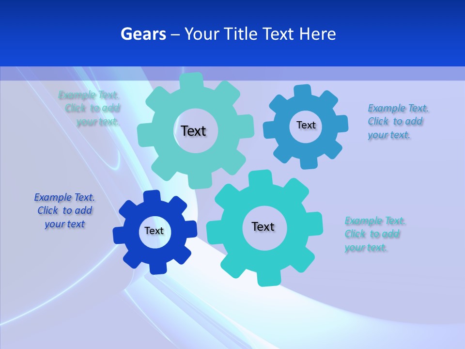 Blue Awesome Circle PowerPoint Template
