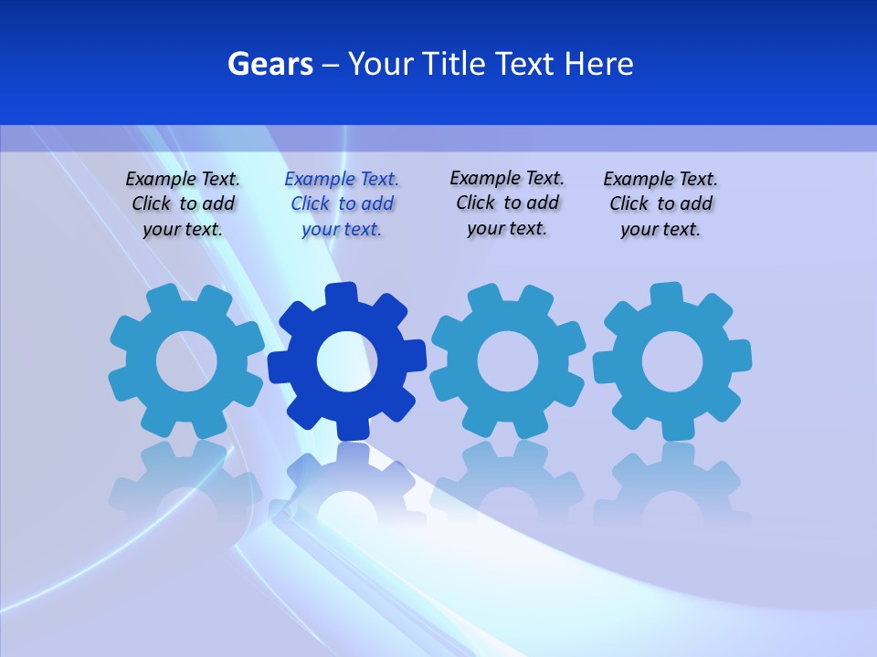 Blue Awesome Circle PowerPoint Template
