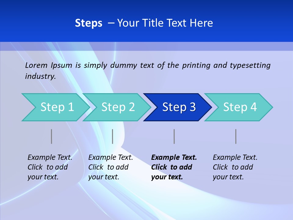 Blue Awesome Circle PowerPoint Template