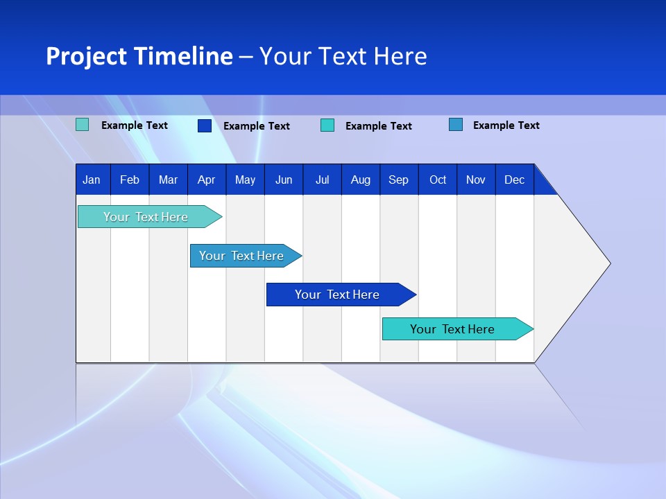 Blue Awesome Circle PowerPoint Template