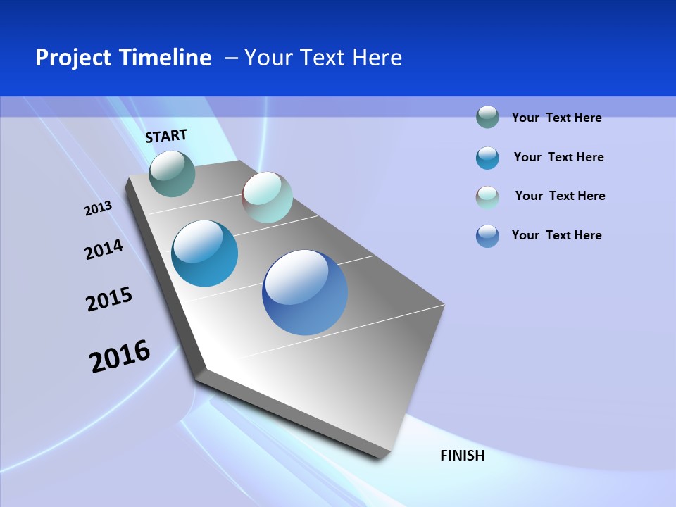 Blue Awesome Circle PowerPoint Template