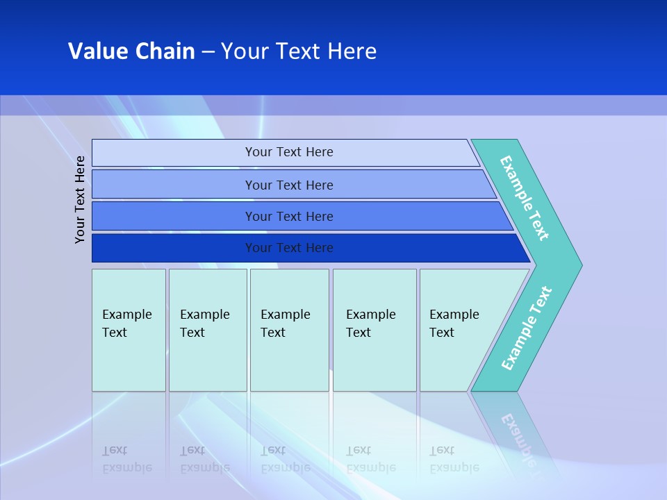 Blue Awesome Circle PowerPoint Template