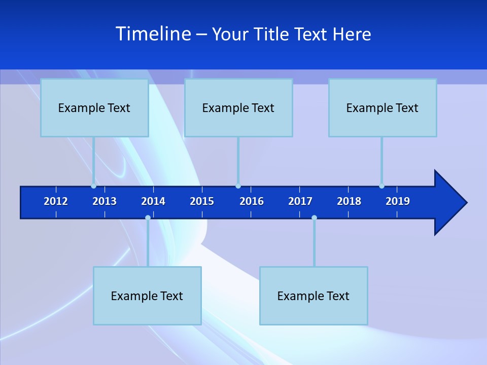 Blue Awesome Circle PowerPoint Template