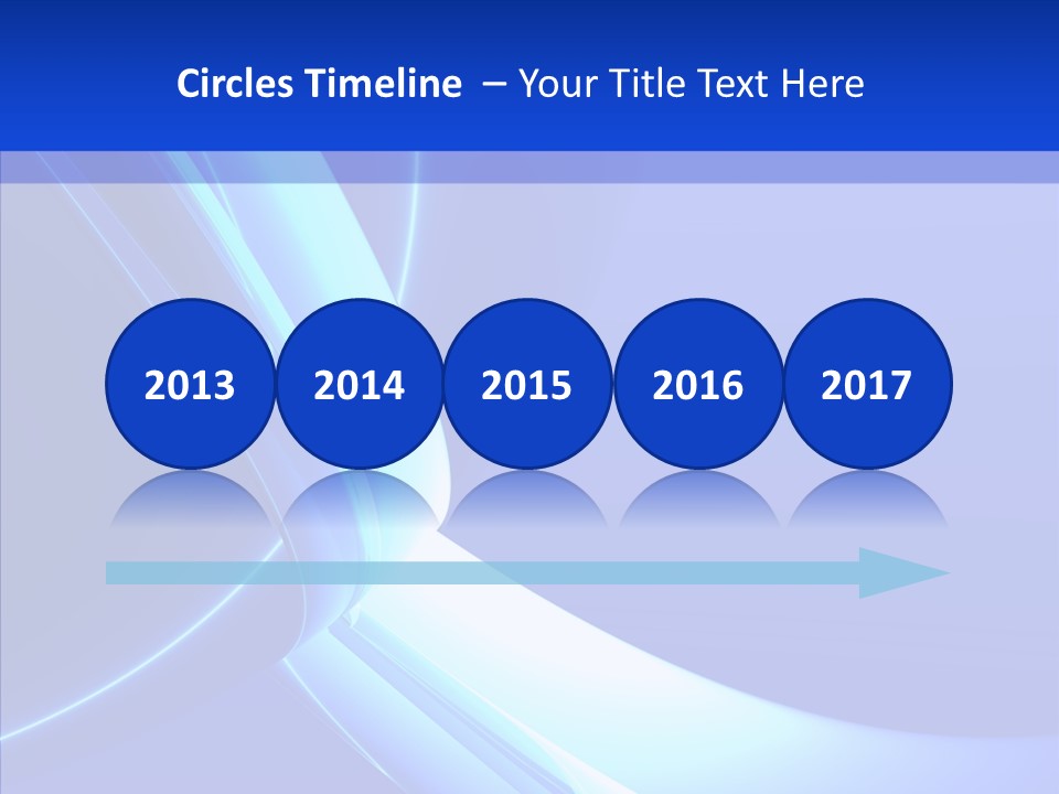 Blue Awesome Circle PowerPoint Template