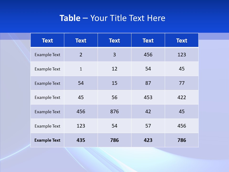 Blue Awesome Circle PowerPoint Template