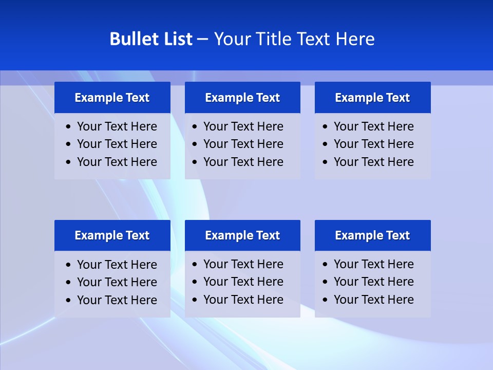 Blue Awesome Circle PowerPoint Template