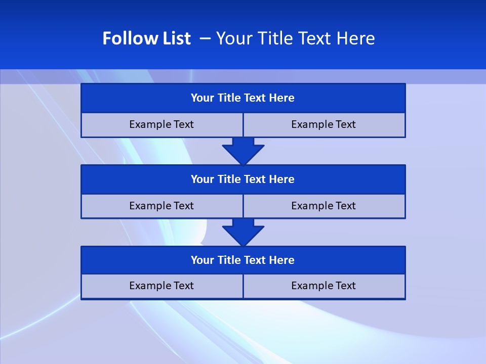 Blue Awesome Circle PowerPoint Template