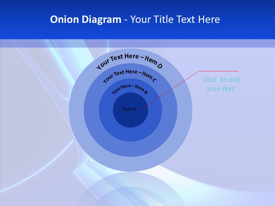 Blue Awesome Circle PowerPoint Template