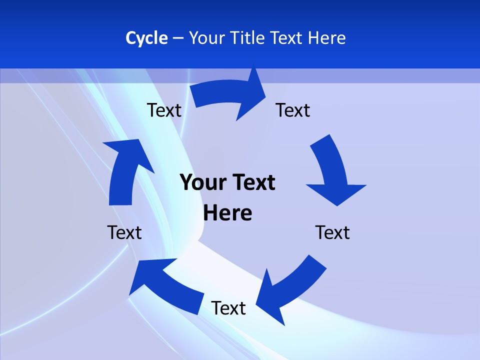Blue Awesome Circle PowerPoint Template