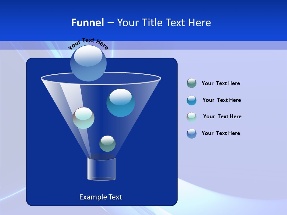 Blue Awesome Circle PowerPoint Template
