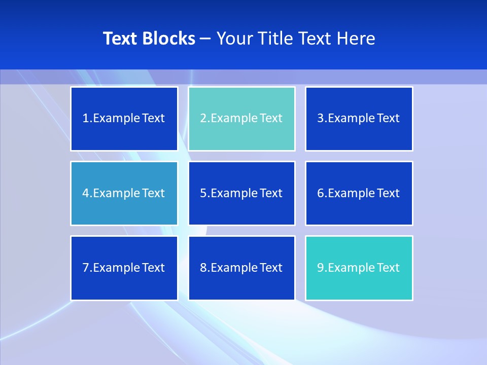 Blue Awesome Circle PowerPoint Template