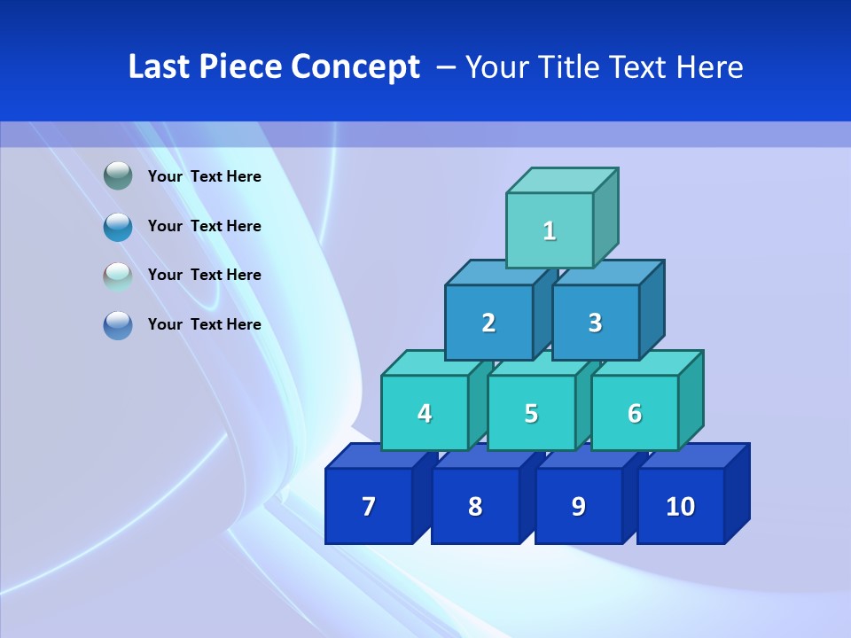Blue Awesome Circle PowerPoint Template