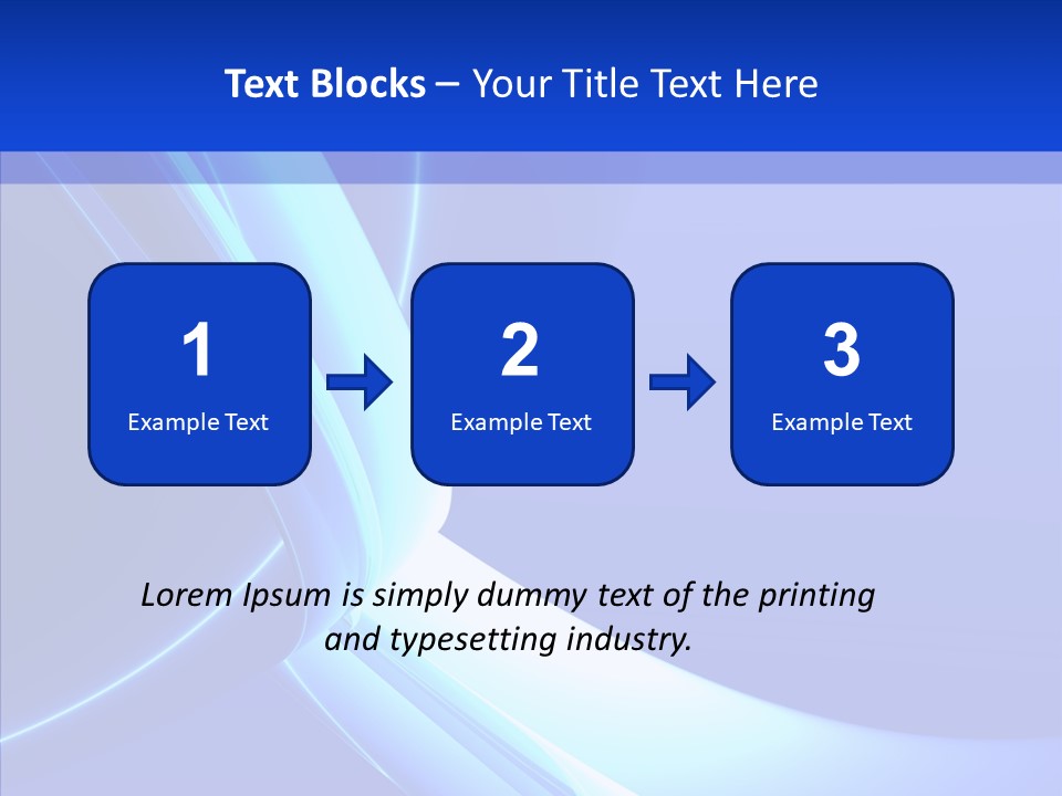 Blue Awesome Circle PowerPoint Template