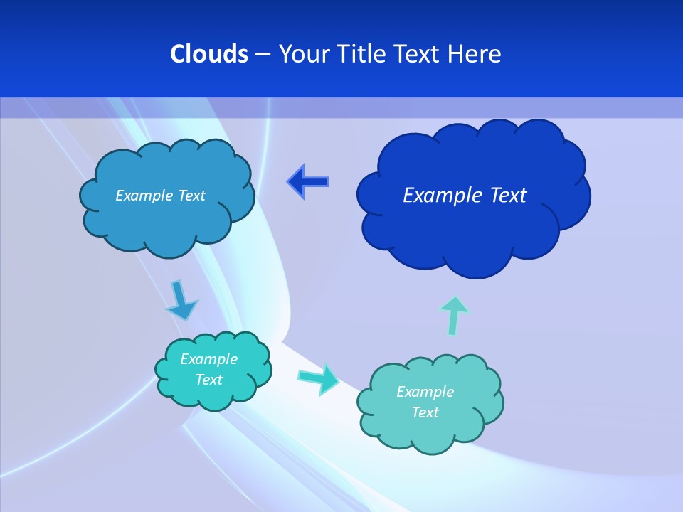 Blue Awesome Circle PowerPoint Template