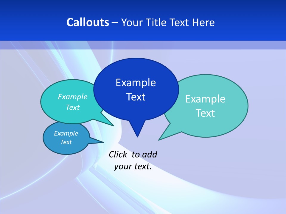 Blue Awesome Circle PowerPoint Template