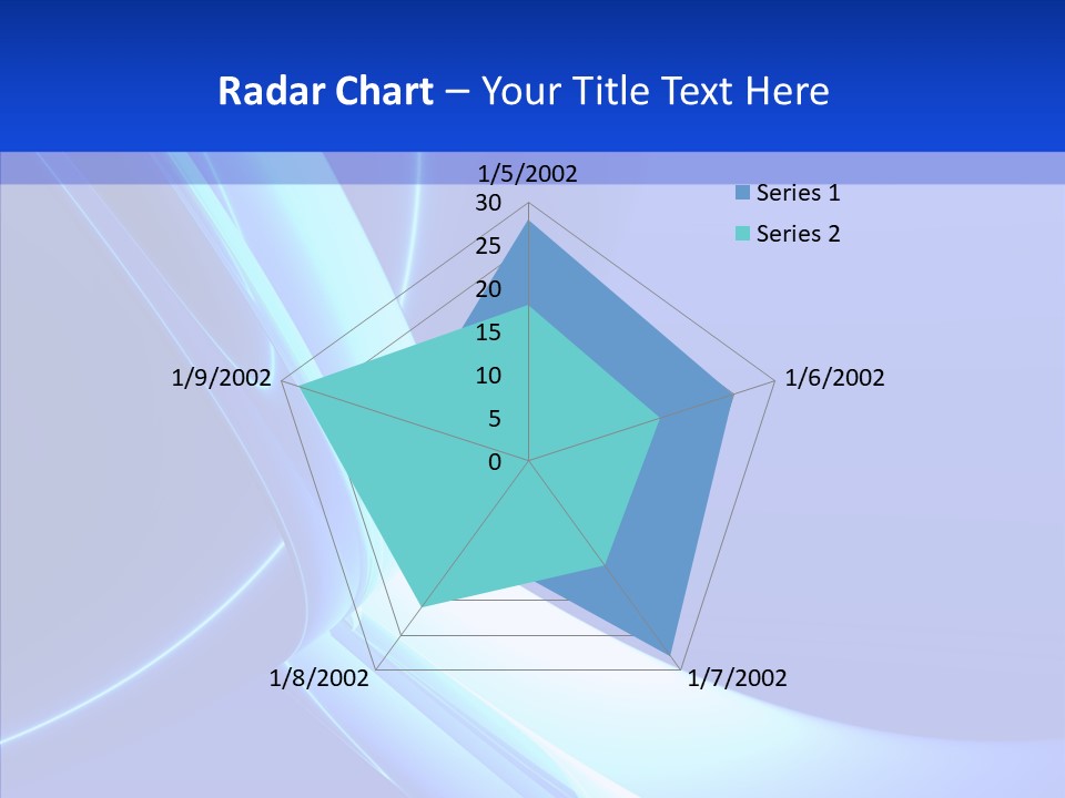 Blue Awesome Circle PowerPoint Template