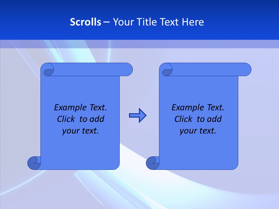 Blue Awesome Circle PowerPoint Template