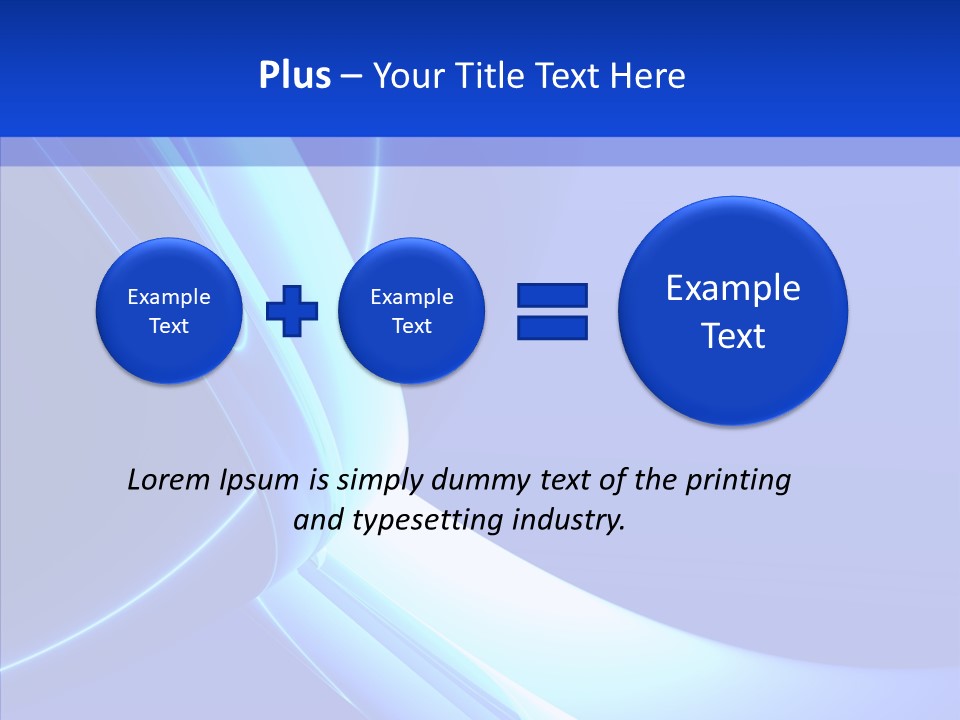 Blue Awesome Circle PowerPoint Template