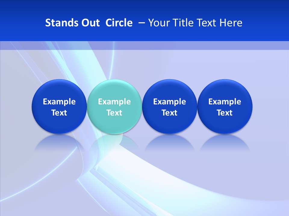 Blue Awesome Circle PowerPoint Template
