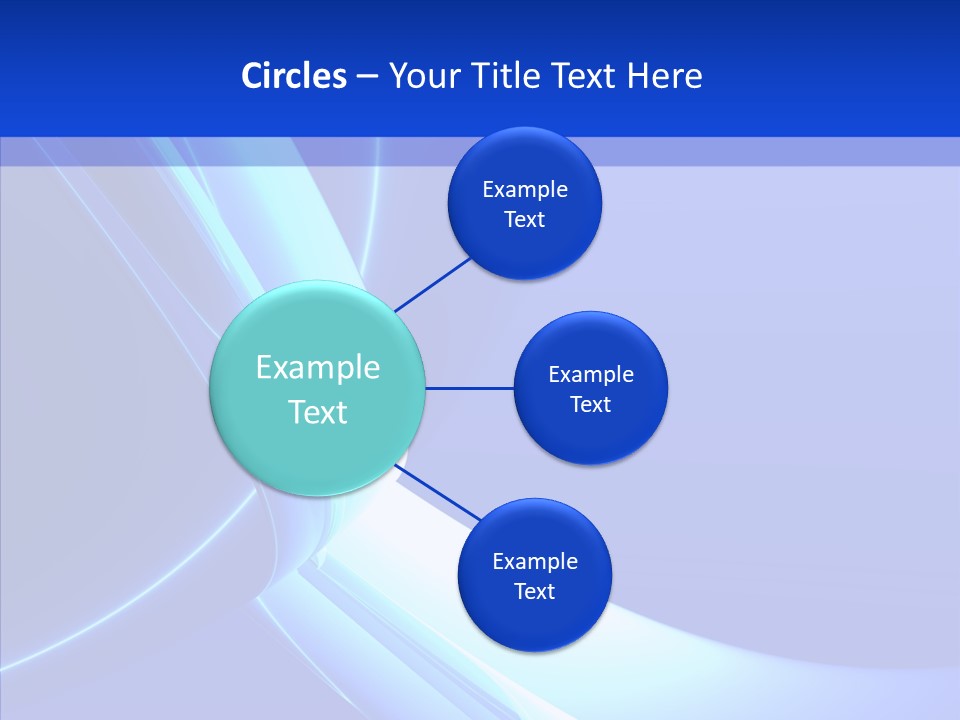 Blue Awesome Circle PowerPoint Template