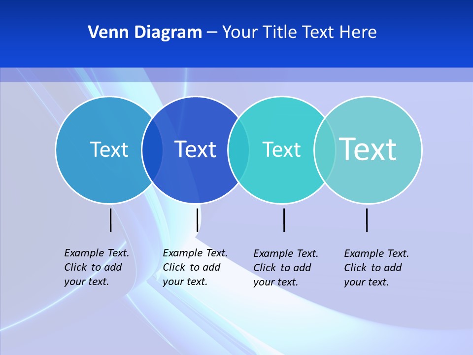 Blue Awesome Circle PowerPoint Template