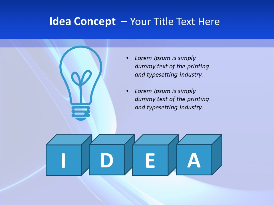 Blue Awesome Circle PowerPoint Template