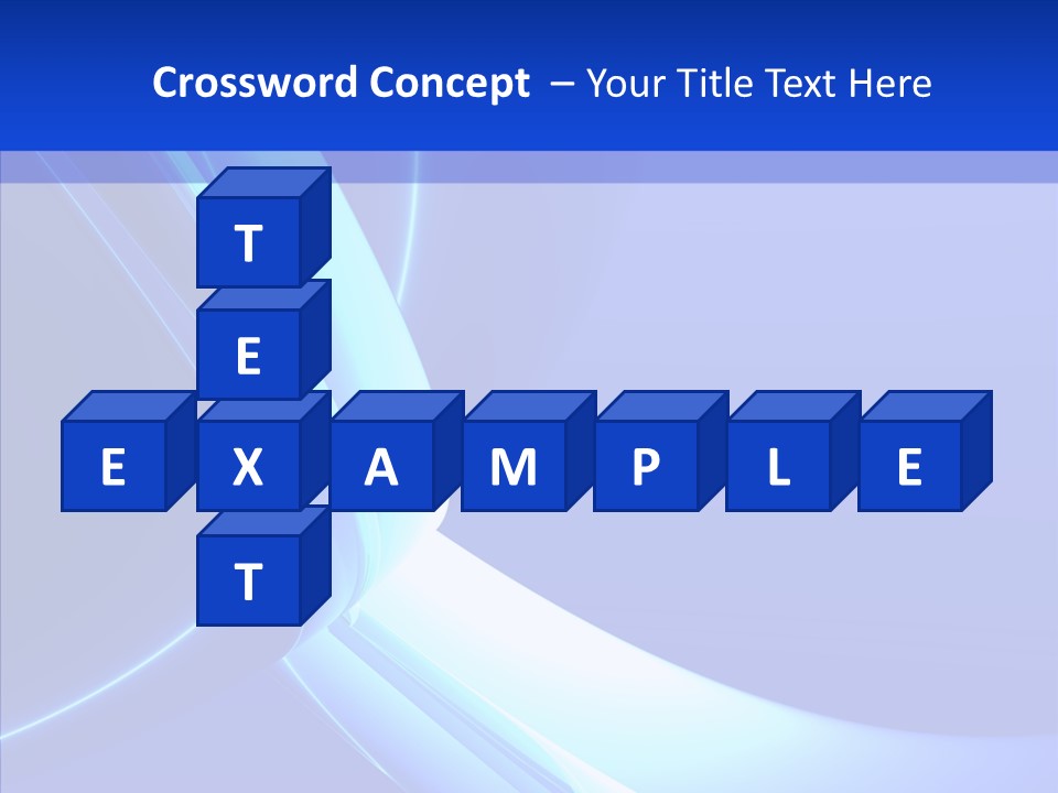 Blue Awesome Circle PowerPoint Template