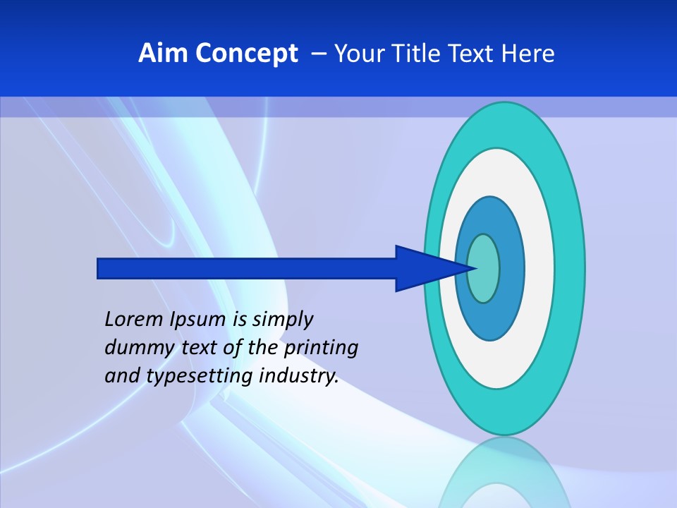 Blue Awesome Circle PowerPoint Template