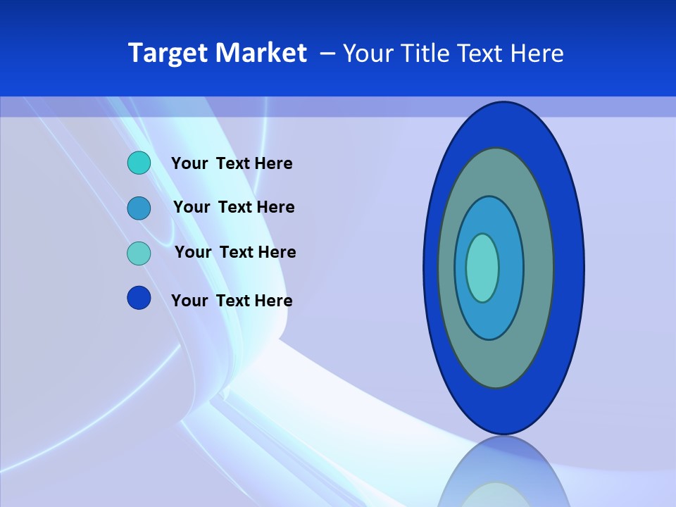 Blue Awesome Circle PowerPoint Template