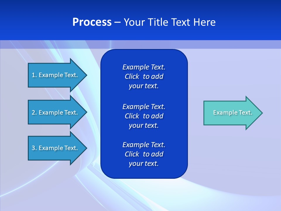 Blue Awesome Circle PowerPoint Template