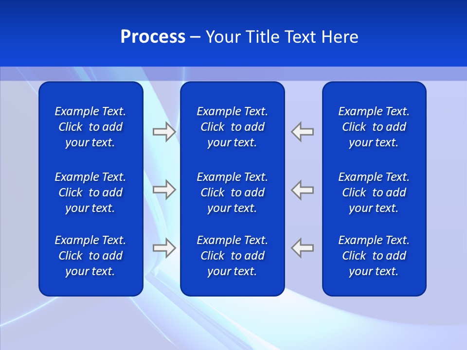Blue Awesome Circle PowerPoint Template