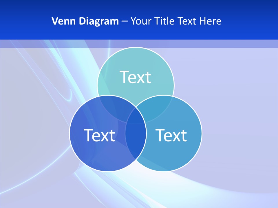 Blue Awesome Circle PowerPoint Template