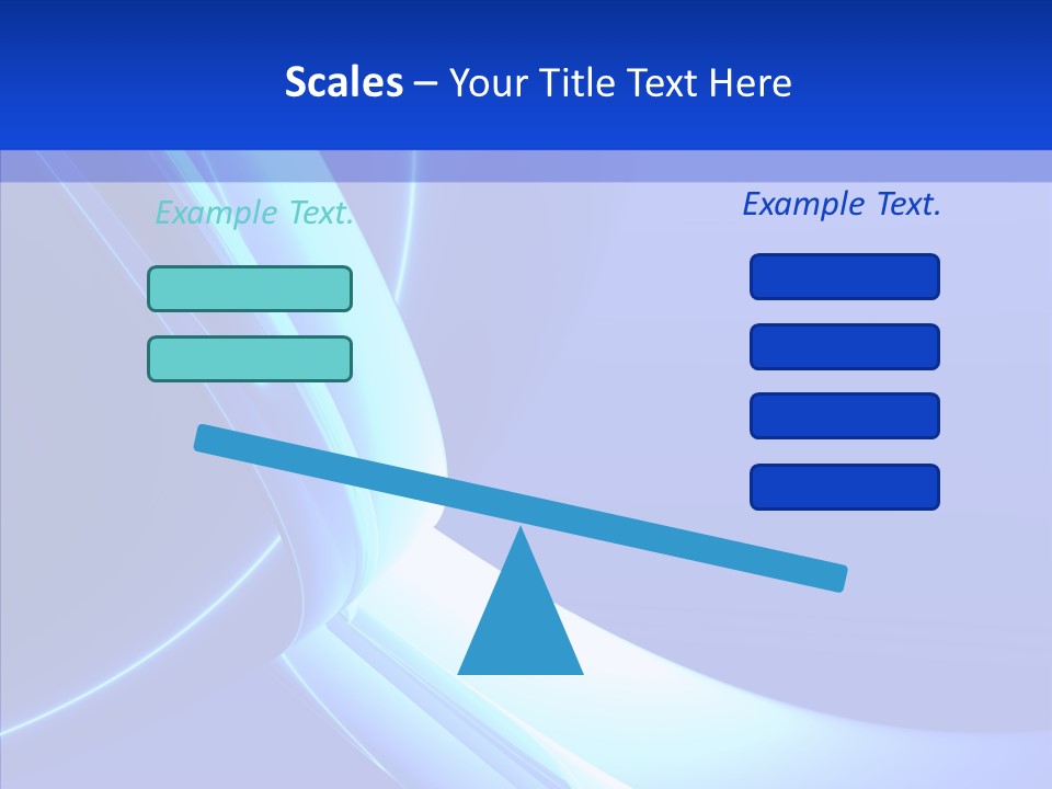 Blue Awesome Circle PowerPoint Template