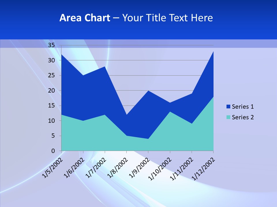 Blue Awesome Circle PowerPoint Template