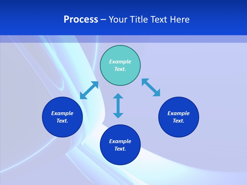 Blue Awesome Circle PowerPoint Template