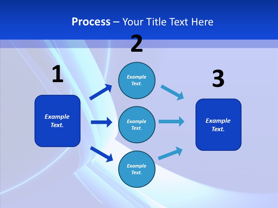Blue Awesome Circle PowerPoint Template